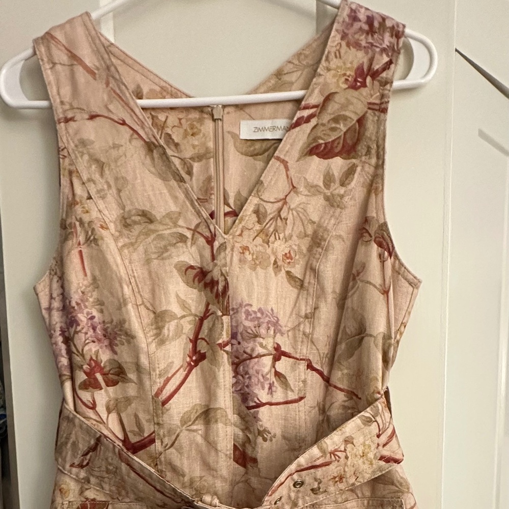 Zimmermann Linen Floral Dress
